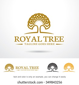 Royal Tree Logo Template Design Vector