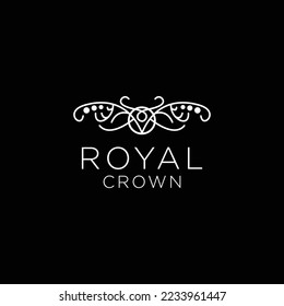 Royal vector logo symbol template flat vector