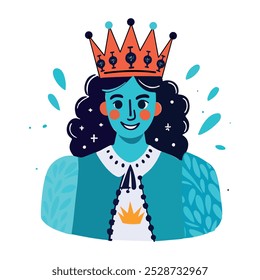 Adesivo Royal vibes em estilo plano