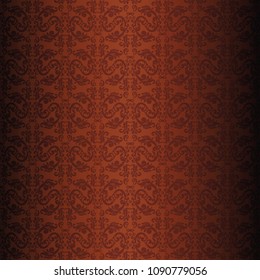 Royal Victorian seamless texture for wallpapers. Damask elegant background with pattern in baroque style. Beautiful vector illustration