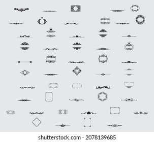 royal vintage border lines vector new style