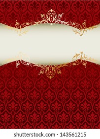 Royal vintage cover in editable vector format