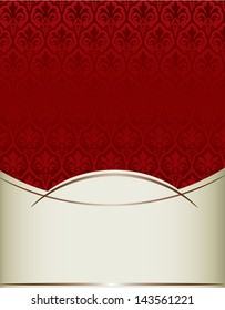 Royal vintage cover in editable vector format