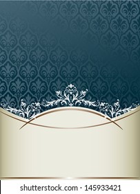 Royal vintage cover in editable vector format