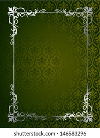 Royal vintage cover in editable vector format