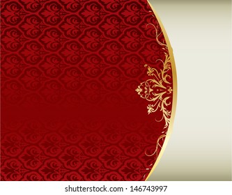 Cubierta real vintage en formato vectorial editable