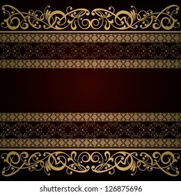 Royal vintage damask vector background