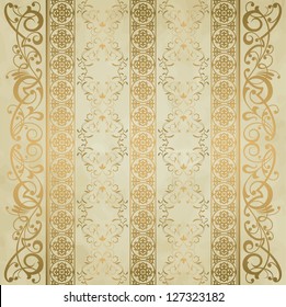 Royal vintage damask vector background