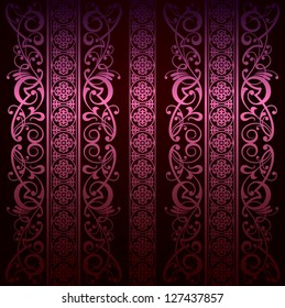 Royal vintage damask vector background