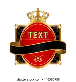 royal vintage label.