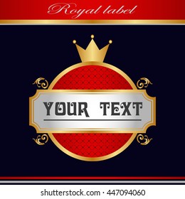 royal vintage label.