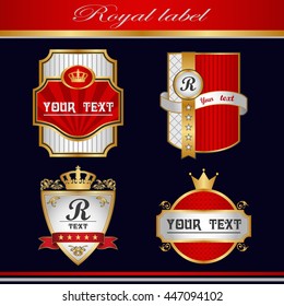 royal vintage label.