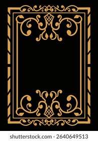 Royal Vintage Ornamental Border Decorative Vector