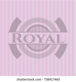 Royal vintage pink emblem