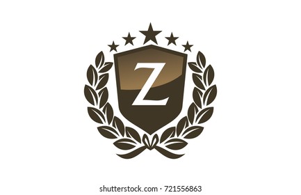 Royal VIP Shield Leaf Initial Z 