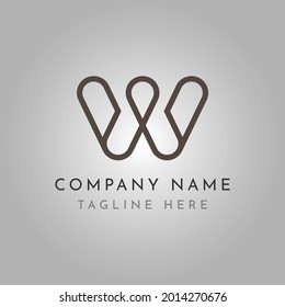 Royal w Monogramm modernes Logo