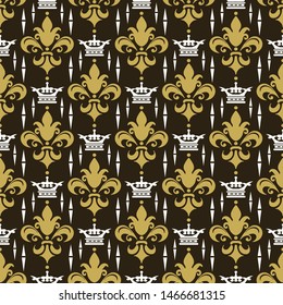 Royal wallpaper for your design, vector image