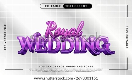 Royal Wedding Editable Text Effect Template for Celebrations