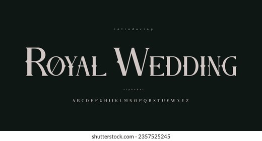 Royal Wedding Old Vintage Kingdom Monarchy Alphabet Font Typeface Typography