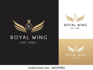 Royal wing logo template