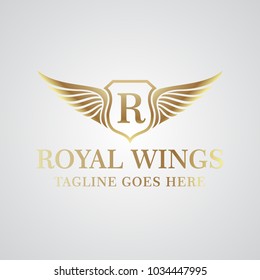 Royal Wing Logo Vector