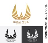 Royal Wing  logo Vector Template