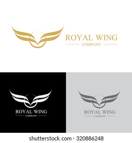 Royal Wing,eagle Logo,Vector Logo template