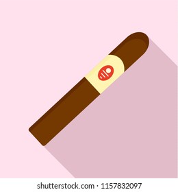 Royale cigar of cuba icon. Flat illustration of royale cigar of cuba vector icon for web design