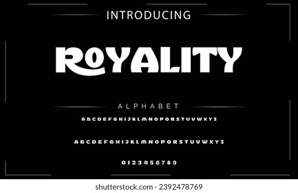 Royality Elegant Font Uppercase Lowercase and Number. Classic Lettering Minimal Fashion Designs. Typography modern serif fonts regular decorative vintage concept. vector illustration