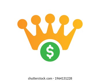 Royalties Crown Icon Vector Illustration Stock Vector (Royalty Free ...