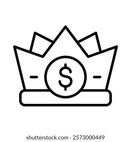 Royalties Icon Element For Design