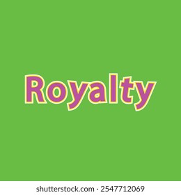 ROYALTY 3D TEX royalty, texto 3D, tipografia elegante