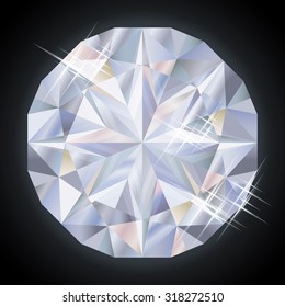 Royalty diamond, vector illustration