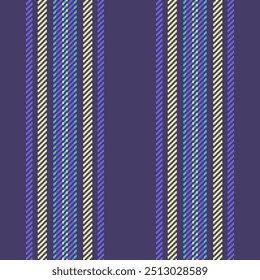 Royalty fabric lines pattern, garment vector vertical stripe. Printing textile seamless texture background in indigo and lime colors palette.