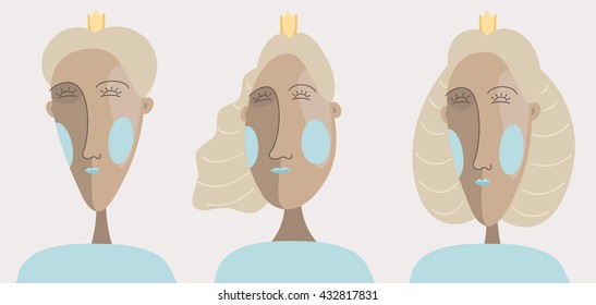 Royalty. The face of the queen. The great glamorous princess. Cheeks.