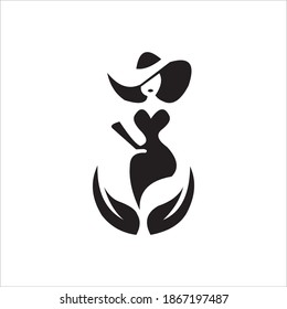 Royalty Free female facial beauty logo