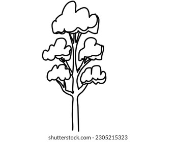 royalty free vector graphics and clipart matching Pine Tree. stock photos,   images, vectors .Vector collection of trees in the style of minimalist design and unique shape.