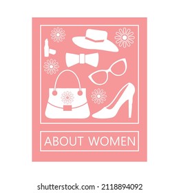 royalty free vector illustration of fashion equipment