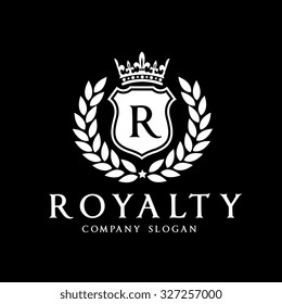 Royalty, Luxury Logo Template for Hotel and Fashion Brand identity
