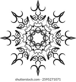 Royalty mandala design use by different type design background