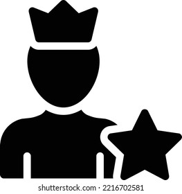 ilustración de royalty Vector en un fondo transparente. Símbolos de calidad superior. Iconos vectoriales de glifos para diseño de conceptos y gráficos.