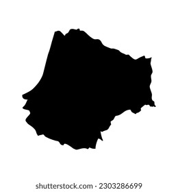 Rozaje Municipality map, administrative subdivision of Montenegro. Vector illustration.