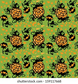 Roze pattern. Retro design