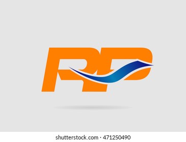 RP company group linked letter logo
