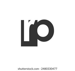 RP creative geometric initial based modern and minimal logo. Letter r p trendy fonts. Universal professional elegant techno vector design.