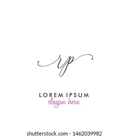 RP Initial beauty monogram logo vector