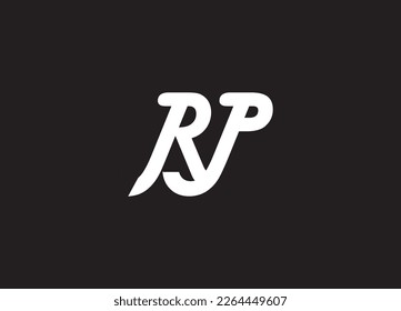 RP initial letter logo minimal logo design