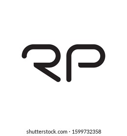 RP initial letter logo template vector icon design
