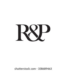 R&P Initial logo. Ampersand monogram logo