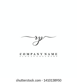RP Initial luxury handwriting logo vector